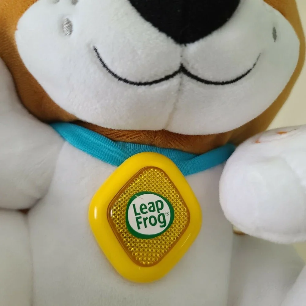 Leap Frog Speak and Learn Brown White Green Big Eyed Puppy